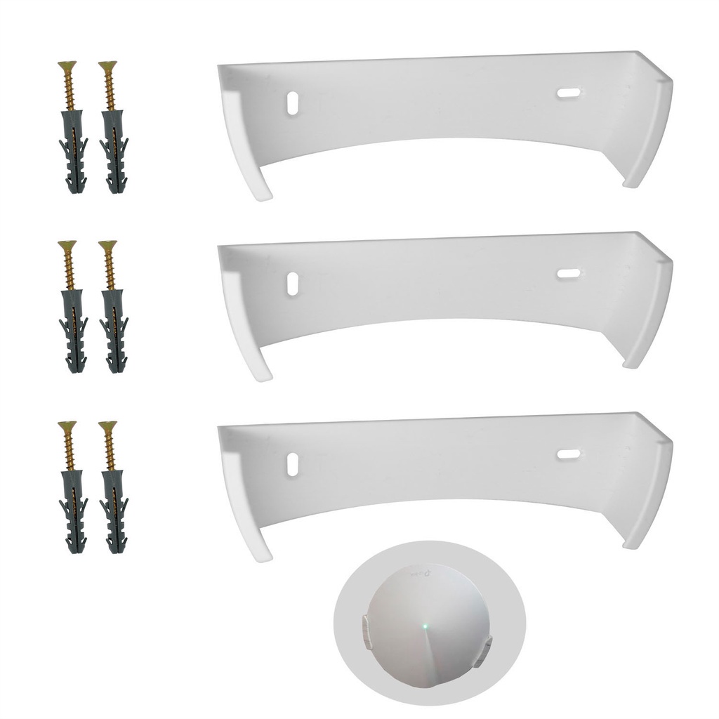 Kit 3 Suportes De Parede Roteador Tp-link Deco M9 Plus V2