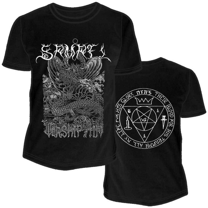 Music.Soul Camiseta Unissex Worship Him Tema Estampa Moderna Confortável Elegante Casual
