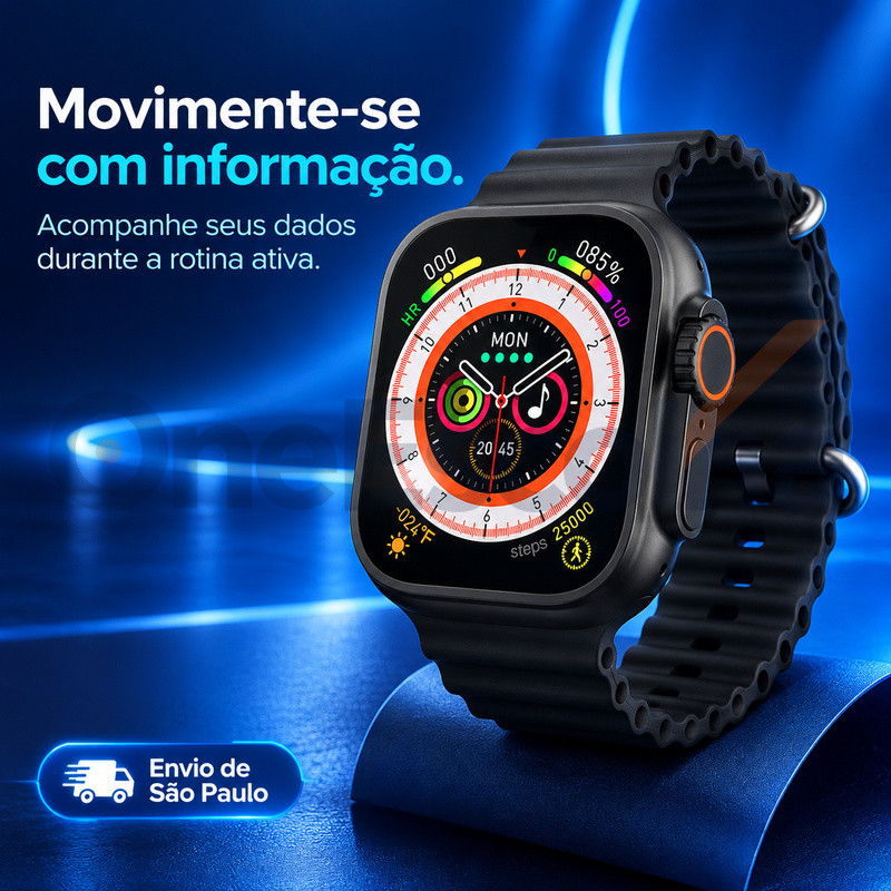 [OneEscolha] Smartwatch S17MINI com Design Moderno, Tela Tátil HD, Alta Qualidade, iOS & Android, Uso Cotidiano