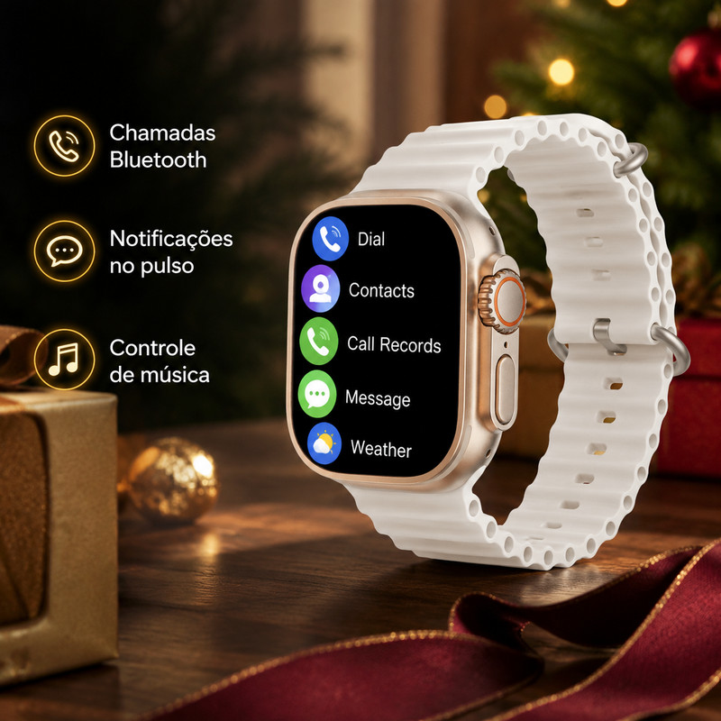 [OneEscolha] Modelos com: Conjunto de Fones + Relógio Inteligente, iOS & Android, Estilo Casual, Multifuncional