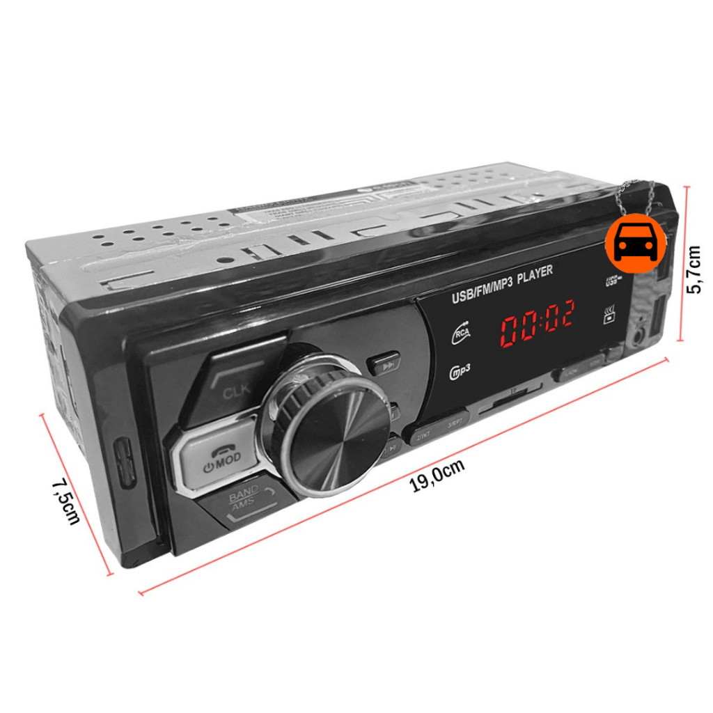 Som automotivo Light BT com Bluetooth USB JSD-740