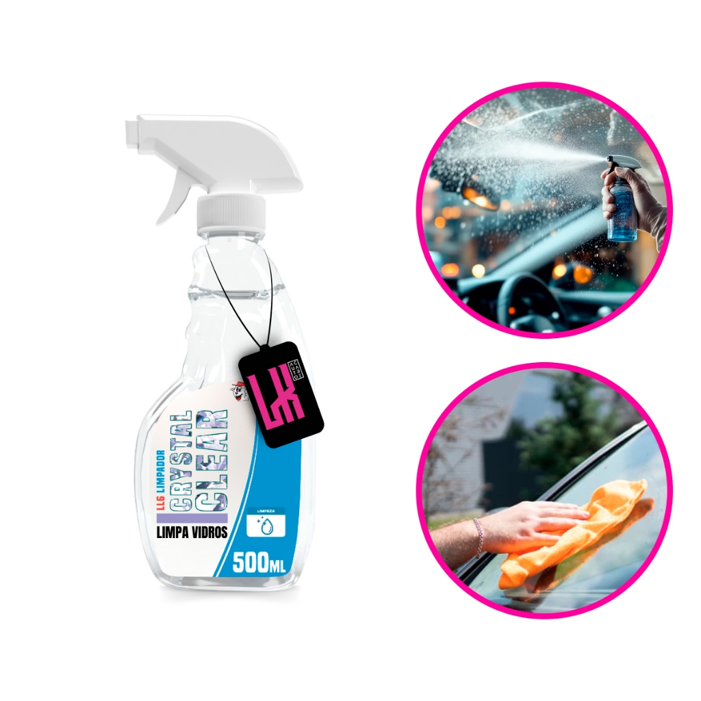 LL6 500ml Lincoln Limpa Vidros com Anti Embaçante Fog Tira Gordura Sujeira e Não Embaça