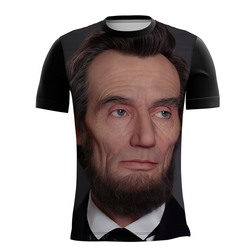 Camiseta Personalizada Abraham Lincoln Presidente História 2_x000D_