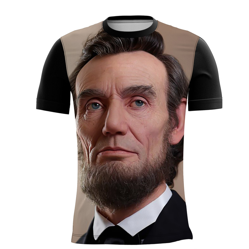 Camiseta Personalizada Abraham Lincoln Presidente História 3_x000D_