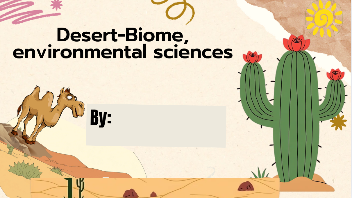 Presentation of the Desert biome