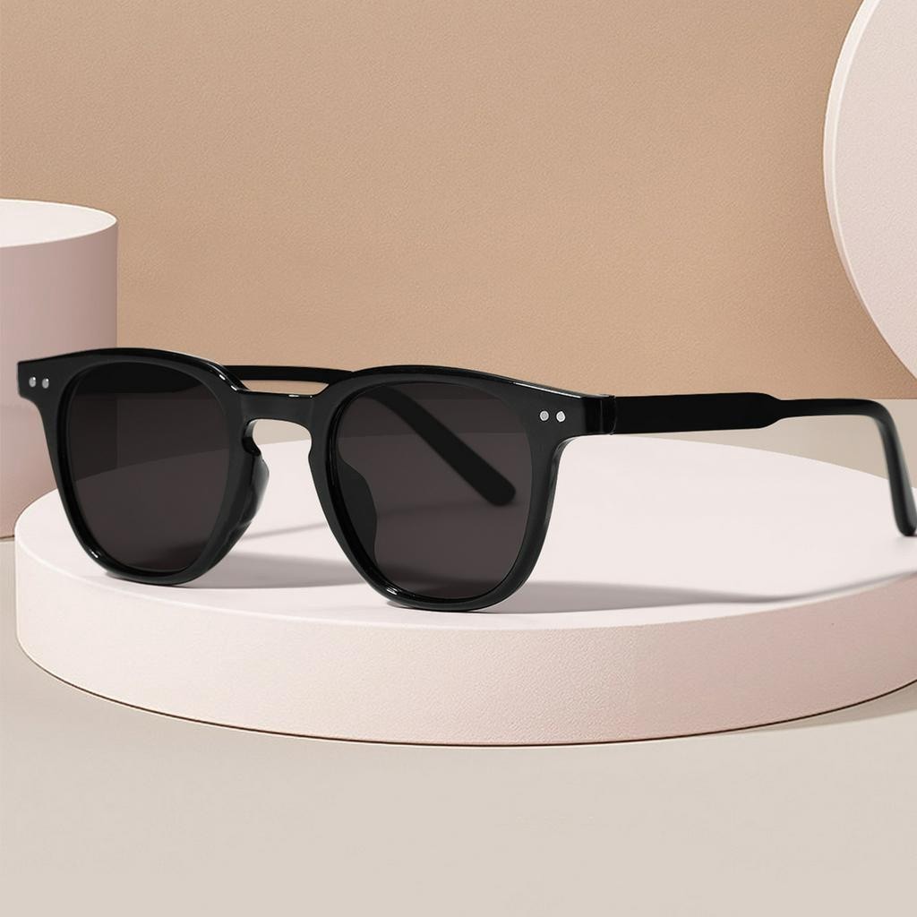 Óculos de sol Quadrada Estilo Arroz Prego Oceano Peça Trendy Fashion All-Match Outdoor Sunshade Sunglasses
