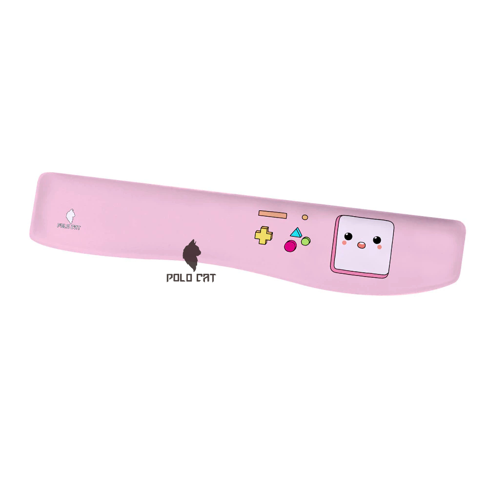 Apoio de Teclado Curvo Ergonomico Mini Game Rosa Feminino