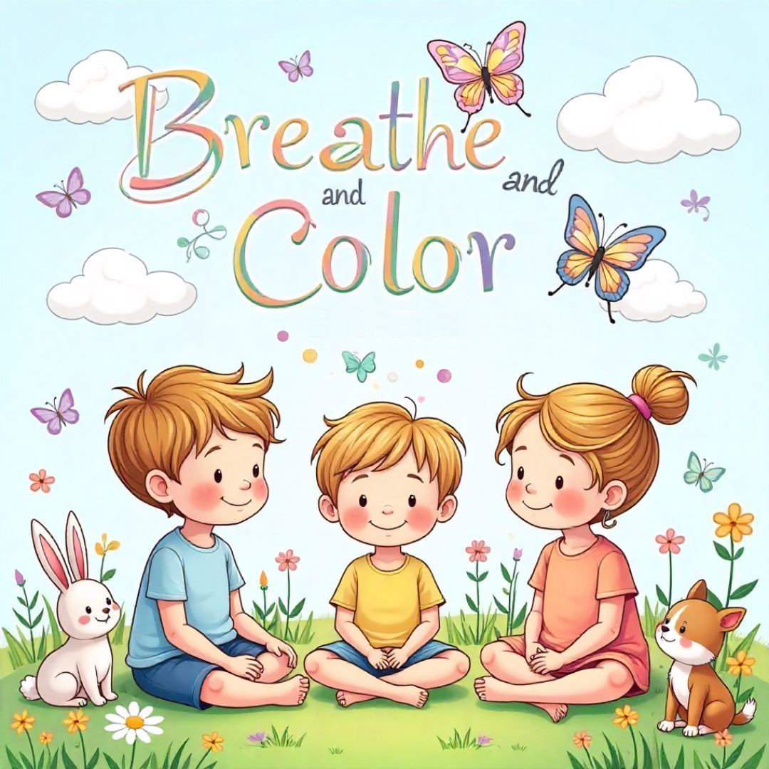 Breathe and Color – Mindful Moments for Little Hearts (Ages 4–7)