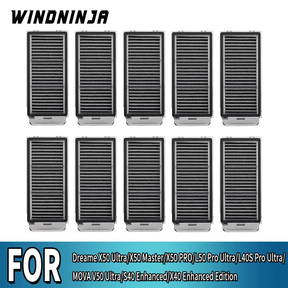 Filtros HEPA para aspirador de pó robô Dreame X50 Ultra, X50 Master, L50 Pro Ultra, X50 PRO, MOVA V50 Ultra, X40