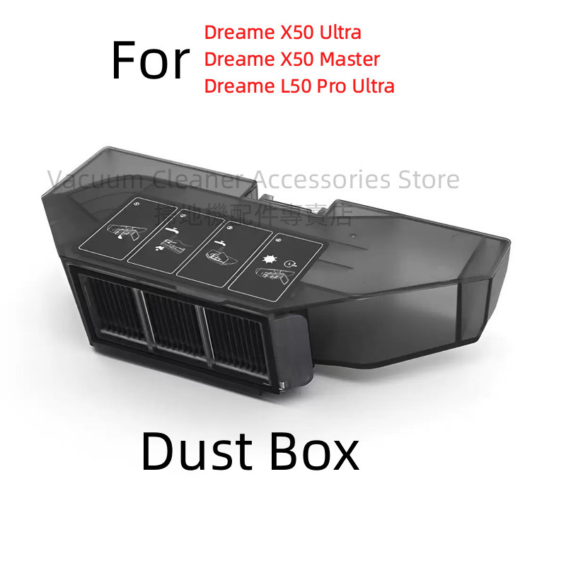 Caixa De Poeira Filtro Lixo Para Dreame X50 Ultra/X50 Master/L50 Pro Robô Aspirador Acessório Peça Reposição