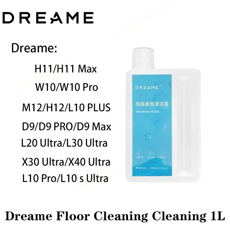 Solução De Limpeza Dreame 1L Para X40 Ultra/X30 X50 L10s Pro