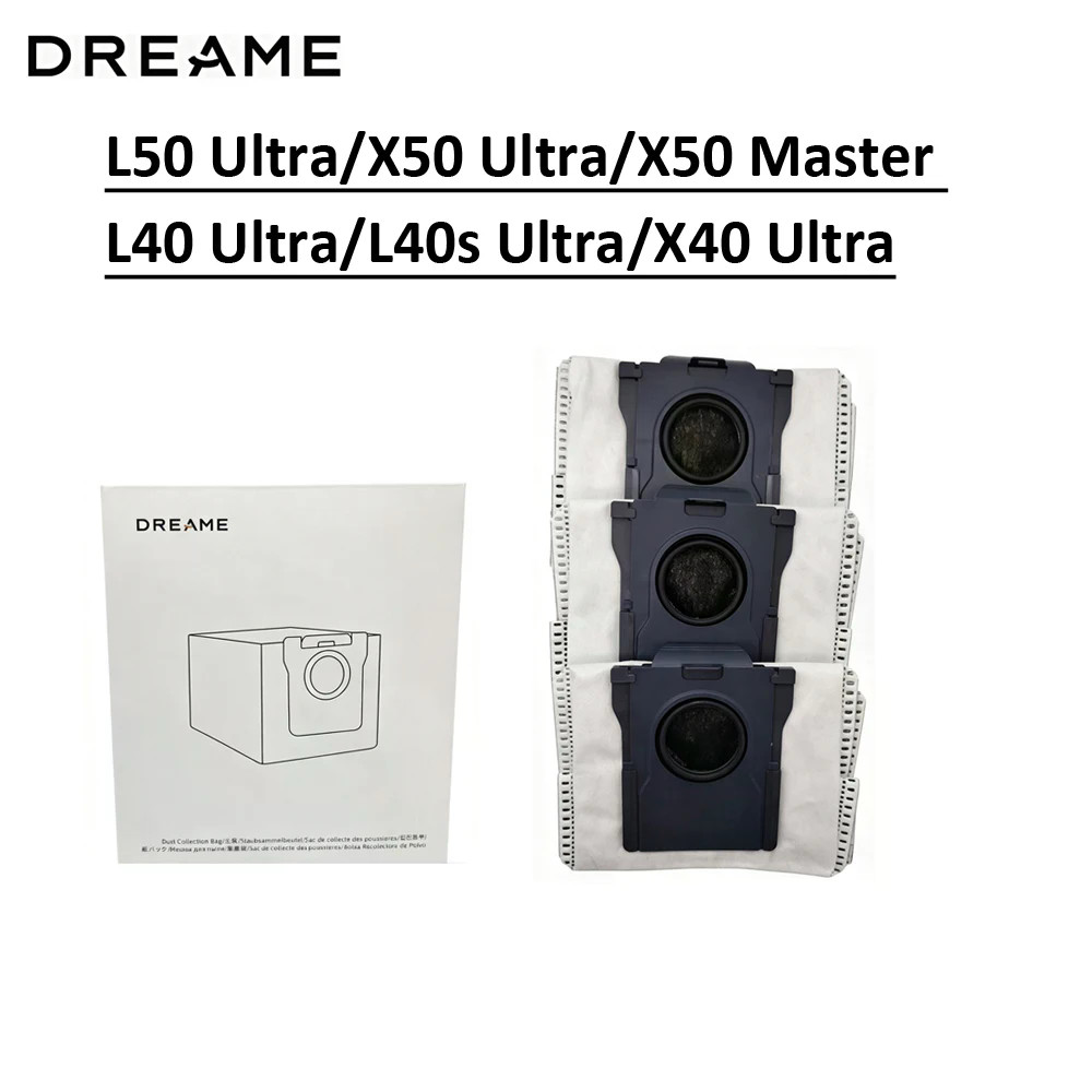 For Saco De Pó Dreame Original Para L50 Ultra X50 Master L40 L40s X40 Robô Aspirador Acessórios