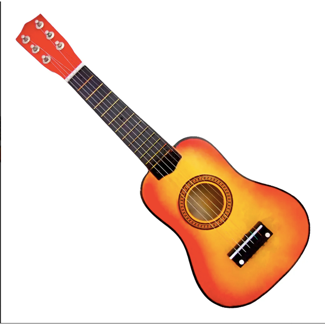 Mini Violão Infantil Palheta Semi Profissional Crianças Corda Em Aço Acústico Real Verdadeiro brinquedo