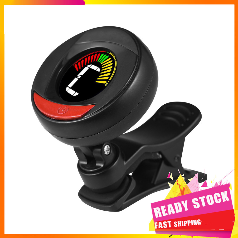 Gfgfgfgg Gfgfgfgg Rowin LT-21 Mini Clipe Sintonizador Digital Dupla Cor Backlight LCD Ligado para Guitarra Baixo