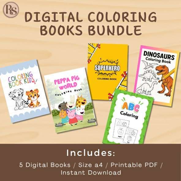 CREATIVE JOY PACK: 5 COLORING BOOKS IN ONE