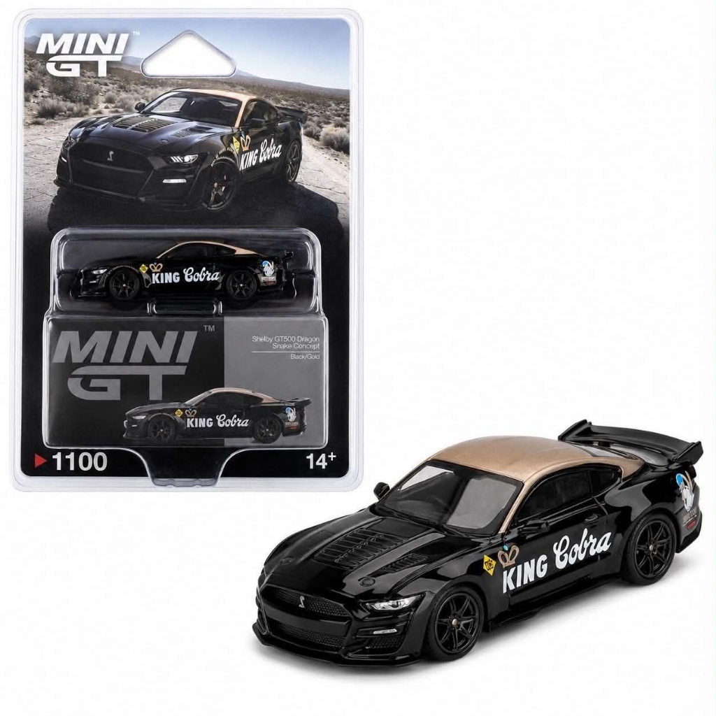 Mini GT - Shelby GT500 Dragon Snake Concept Black Gold - Numero 1100