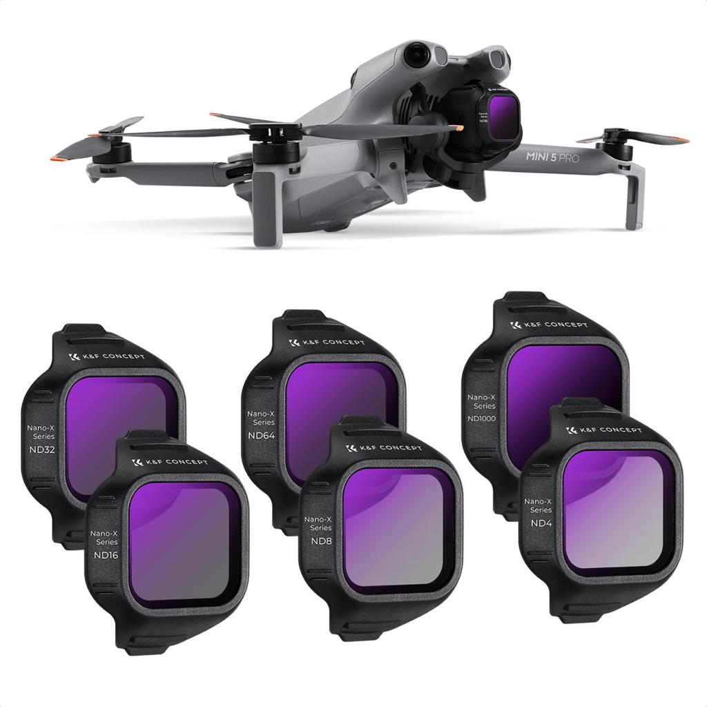 Kit 6 Filtros ND K&F Concept para DJI Mini 5 Pro - SKU.1675