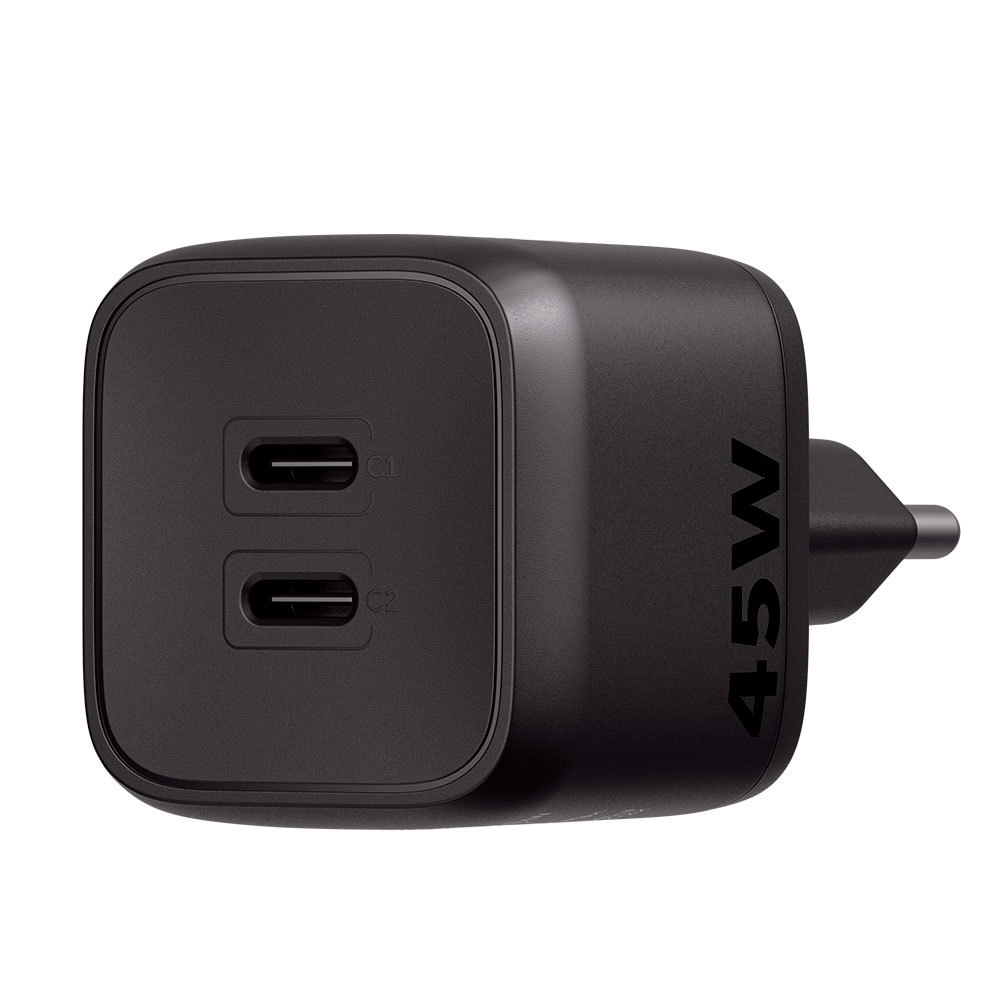 Carregador de tomada USB Preto EC 20 Power GAN Intelbras