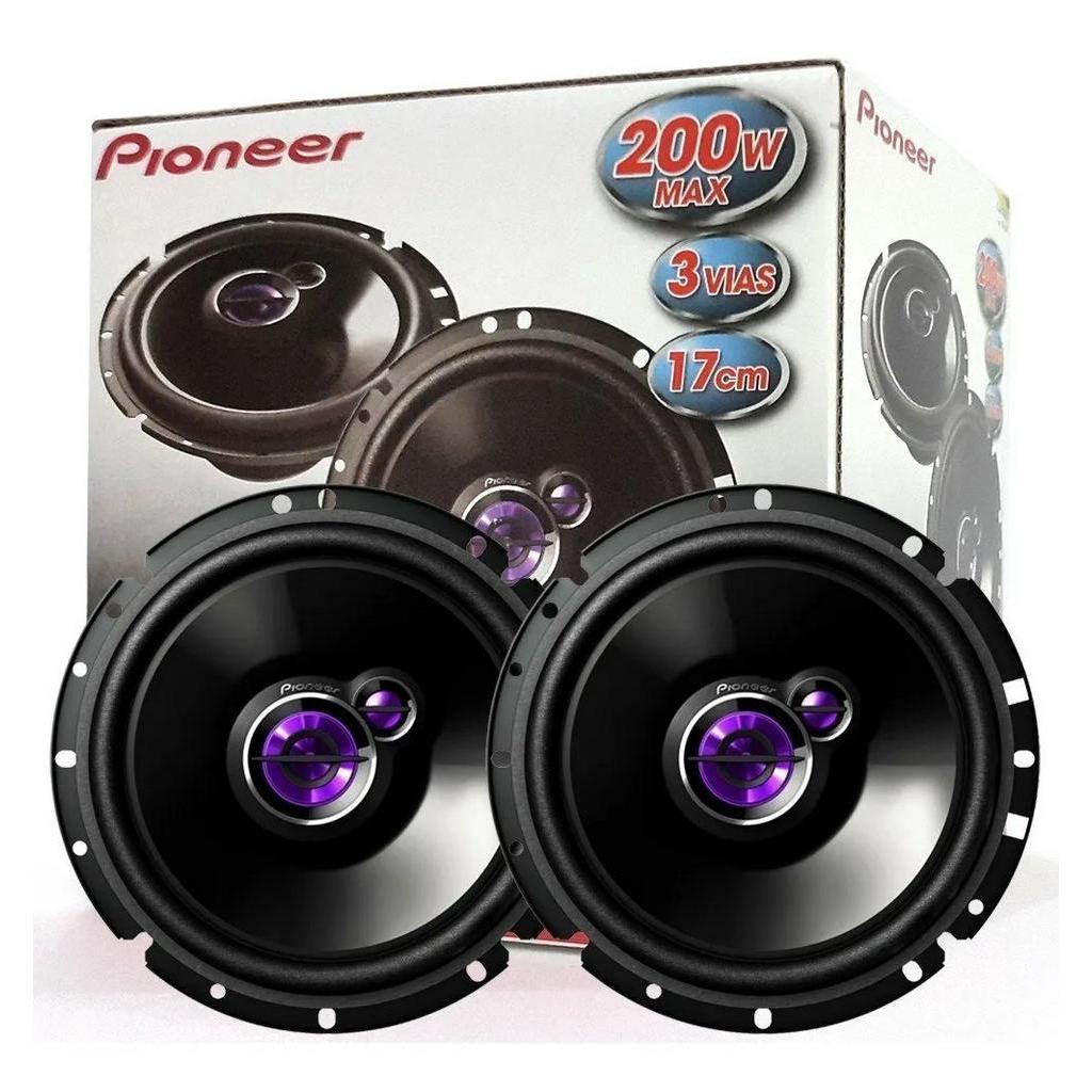 Kit Alto Falante Pioneer Triaxial 6x6 4 Pecas 200w 50w Rms Melhor kit do mercado mais vendido