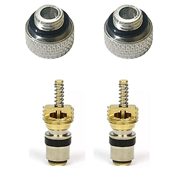 Tampas Alumínio + Válvulas Ar Condicionado Renault Clio Logan Sandero Duster Oroch