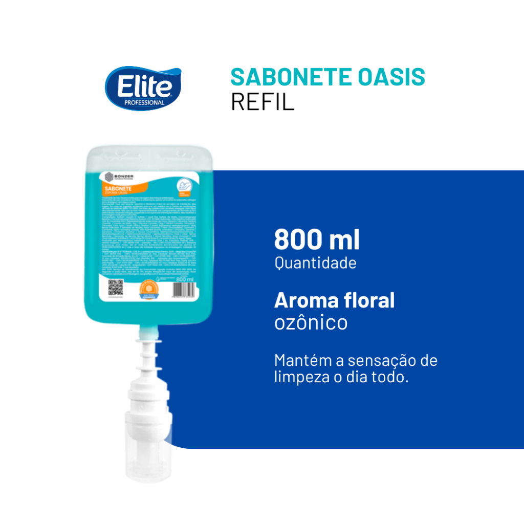 Sabonete Espuma Oasis 800ml Elite Professional