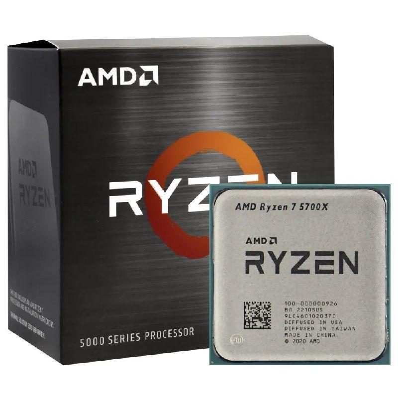 Processador Amd Ryzen 7 5700X 3.4Ghz (4.6Ghz) 36Mb Cache Am4 Sem Cooler