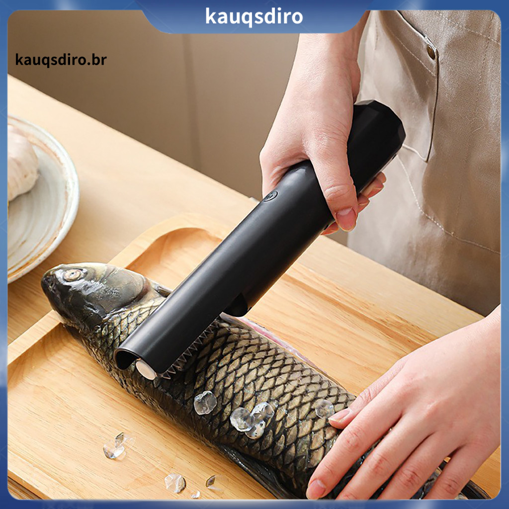 Coconut Grater Anti-splash Electric Fish Scaler Shredder Handheld Rotating with Stainless Steel Blades – Multi-functio