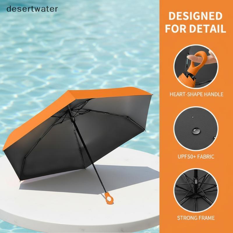 Dwbr Mini Guarda-Chuva Dobrável Com Bulepact Poet Sun Shade Proteção Contra Leve Acessório De Viagem Para Mulheres Homen