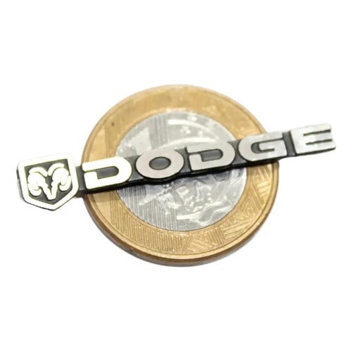 Mini Emblema Dodge Charger Dart Ram Dakota Journey Challenge Prateado
