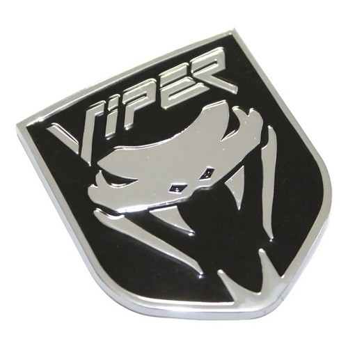 Emblema Dodge Viper Srt Charger Durango Journey Challenger Preto