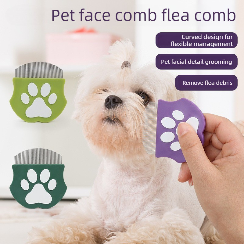 Mini Pente Facial Para Animais De Estimação , De Linha Remoção De Pelos Faciais Cães E Gatos Portátil Pulgas , Supriment