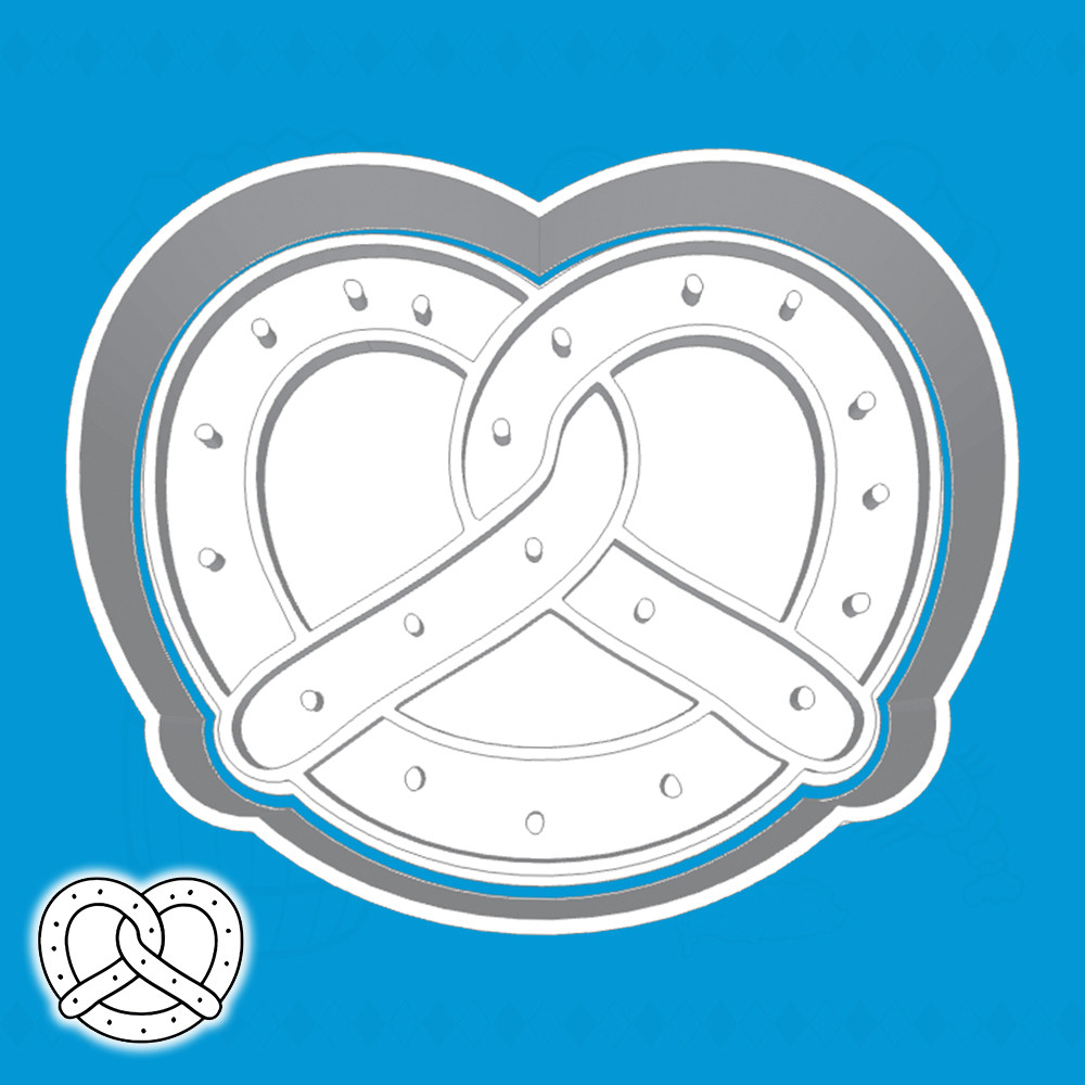CORTADOR DE BISCOITO OKTOBERFEST - PRETZEL (ESTILO 1)
