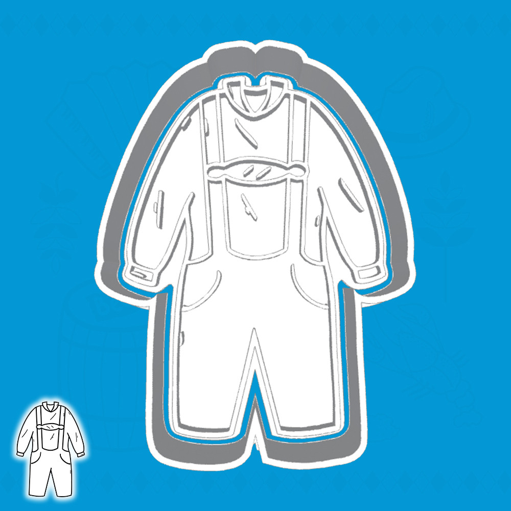 CORTADOR DE BISCOITO OKTOBERFEST - TRAJE LEDERHOSEN (ESTILO 1)