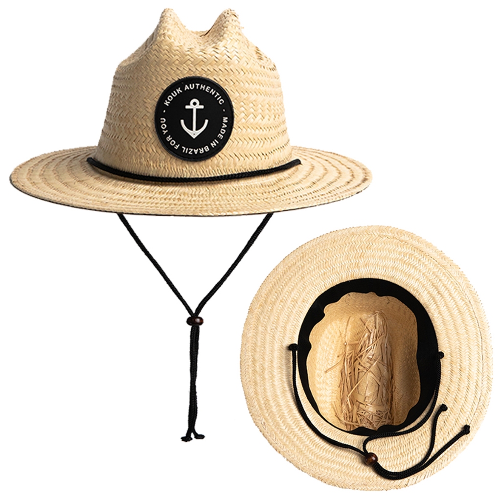 Chapéu de Palha Kids Infantil Criança Beach Girl Surf Praia Saida Sol Verão Moda Piscina Masculino