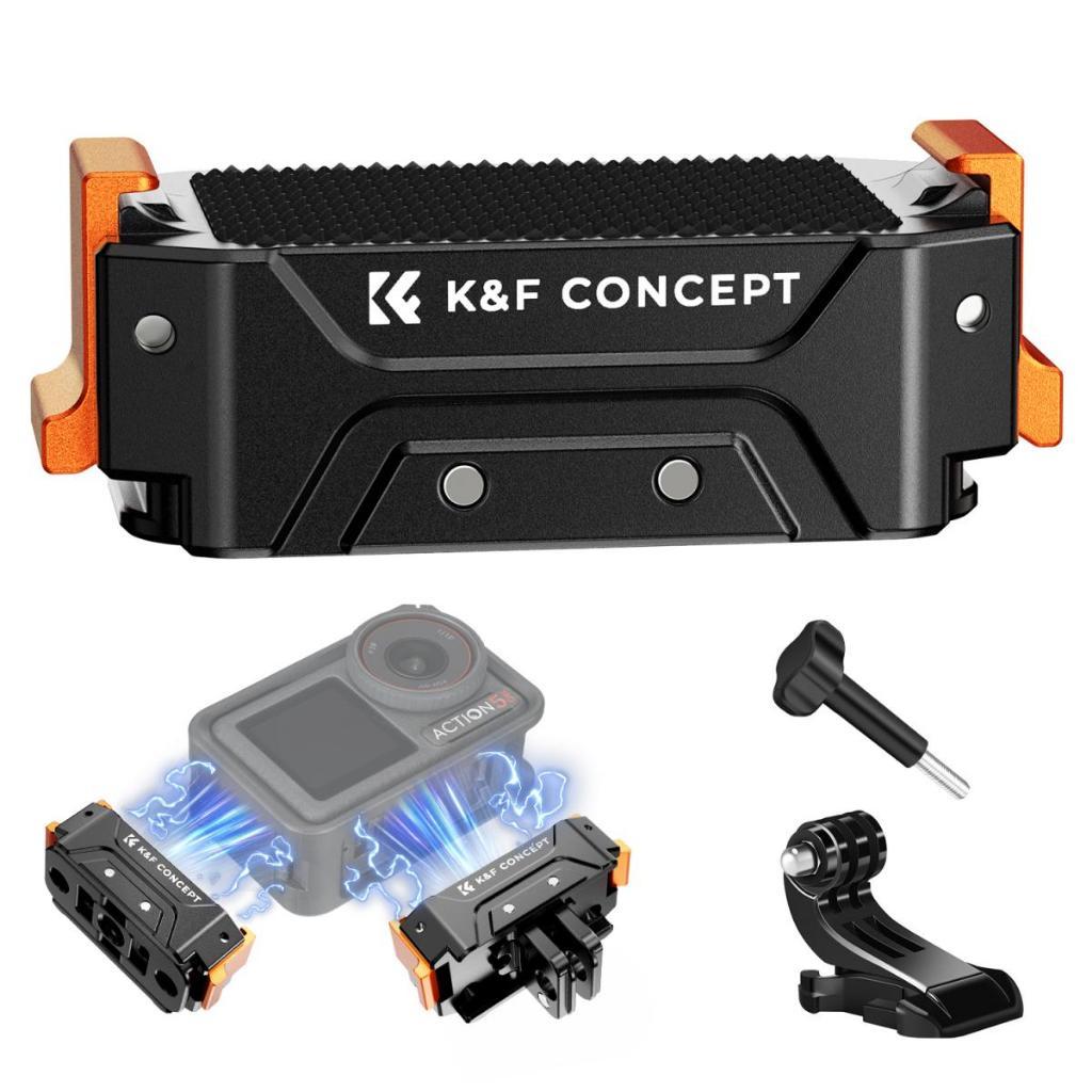 Suporte Magnético De Adaptador De Liberação Rápida K & F CONCETP Para DJI OSMO 360/Action 5 Pro/4/3 Com Furo De Parafuso