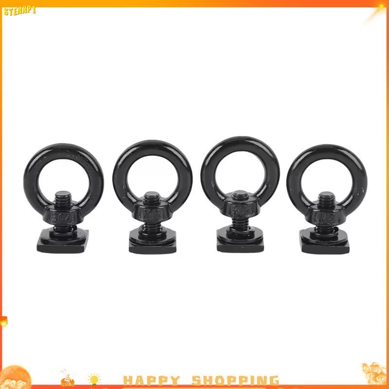 Brj34 Pcs T Bolt Eye Nut Kit De Aço Inoxidável Track Mount Tie Down 4 Suporte Estável Anti Crack Para Segurar Rede De Ca
