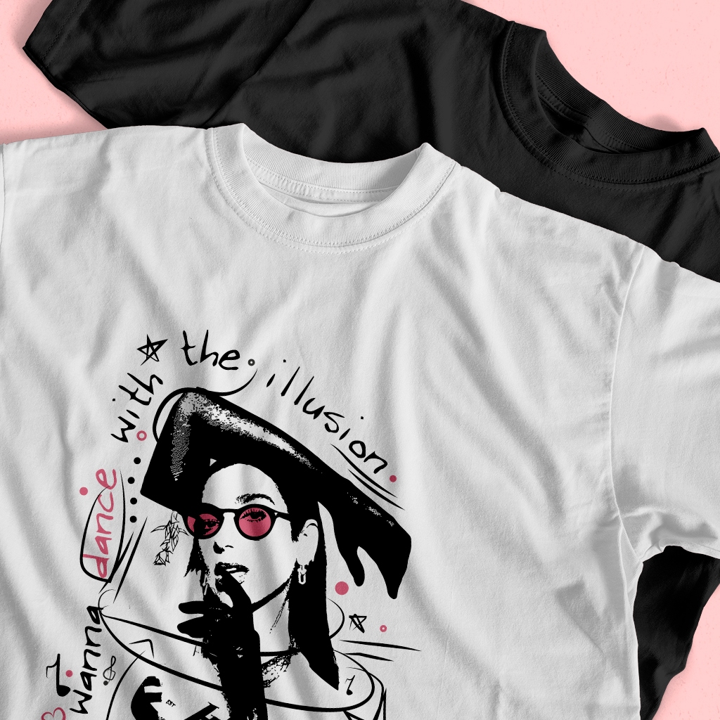Camiseta Illusion (Dua Lipa) de Algodão Unissex