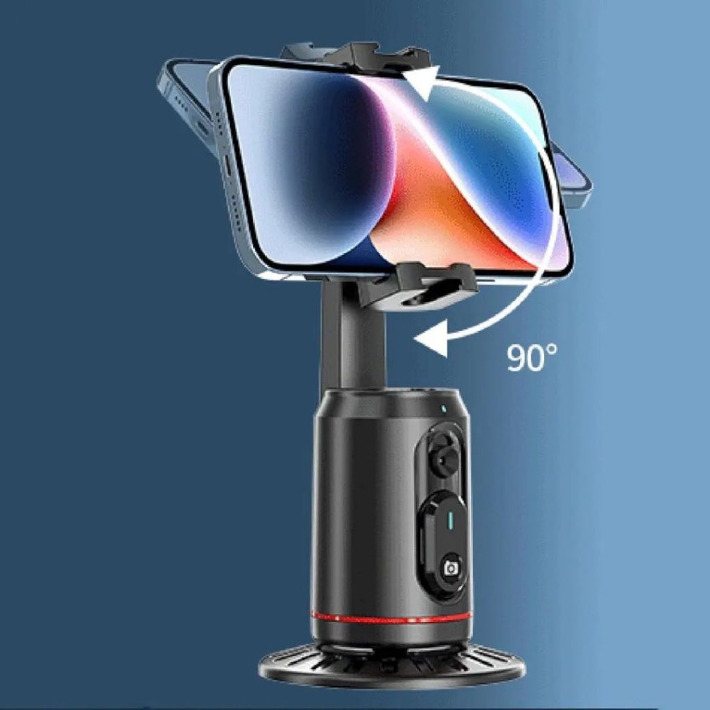Selfie Stick Tripod 360° AutoFace Tracking,Pan-Tilt,controlador destacável para transmissão ao vivo e selfie