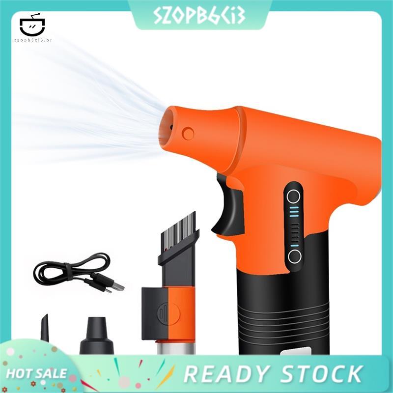 [szopb6ci3 . br] Mini Ventilador Turbo Para Remoção De Poeira 130000espanador De Ar Elétrico Rpm Seco A Jato De Sopro E