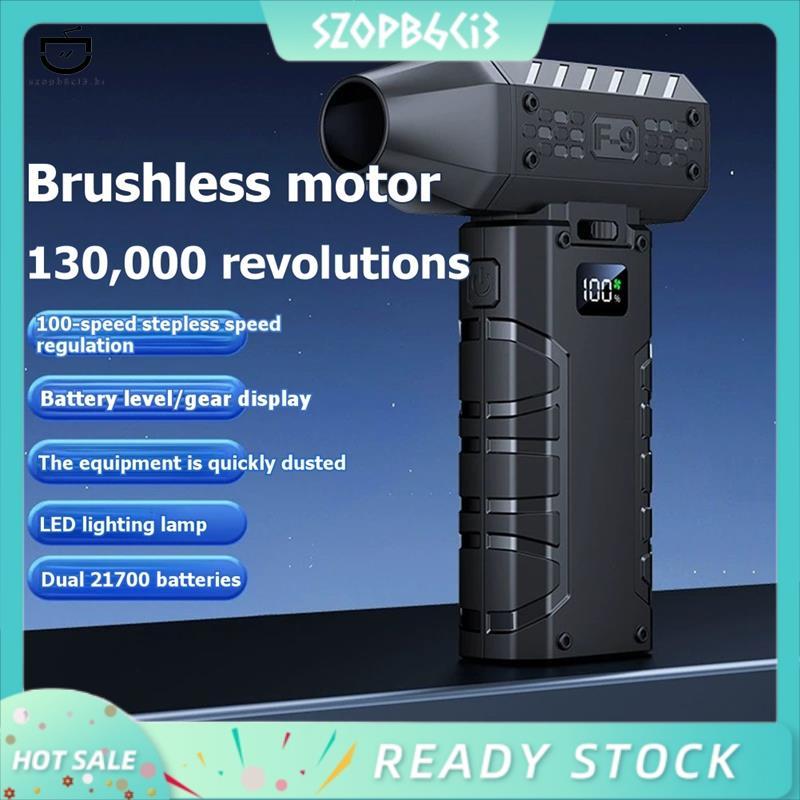 [szopb6ci3 . br] Ventilador Turbo 130000ventilador Portátil Rpm Motor Sem Escova De 100 Engrenagens Para Remoção De Poei