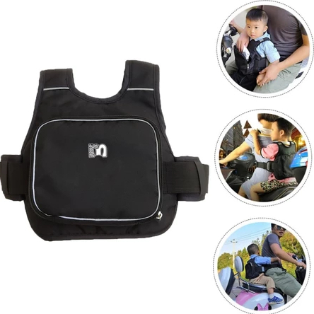 colete cinto de segurança infantil para andar moto criança arnês de bolsa de armazenamento portátil
