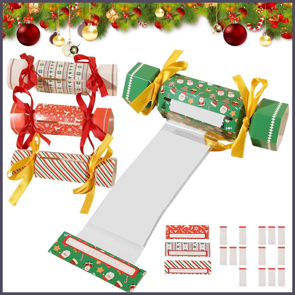 Suporte De Dinheiro De Natal 4 Peças Pull-Out Decoração Em Forma De Doces Caixa De Puxar Para Festa De Feriado Família t