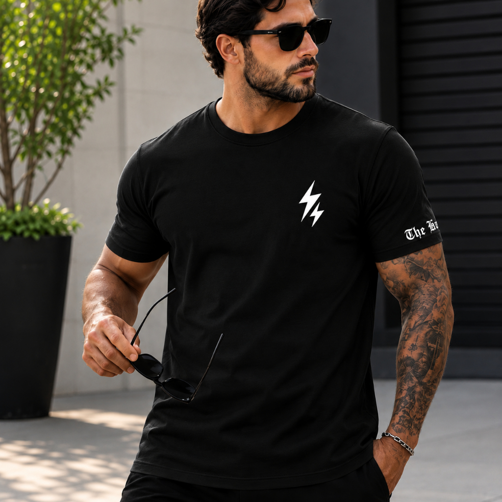 Camisa Básica Streetwear Raio The Hope 100% Algodão Camiseta Estilosa Casual