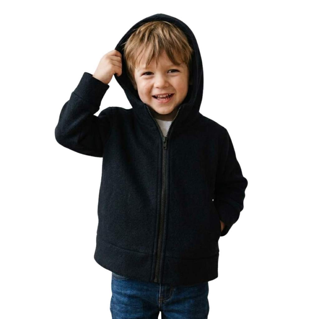 Jaqueta Zíper Gola Alta Microsoft Pettenati Menino Menina com Capuz Infantil