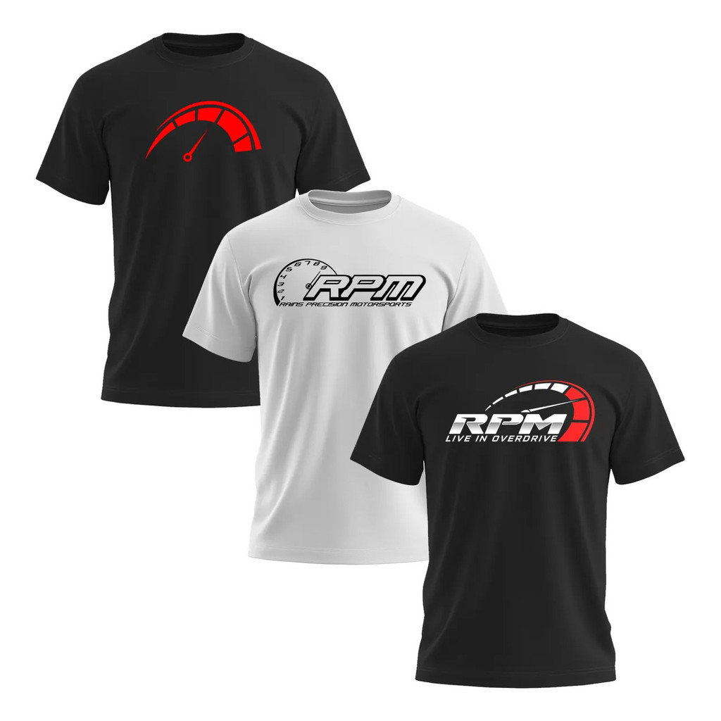 Kit 3 Camisetas Carro Turbina Rpm Esportivo Arrancada Turbo