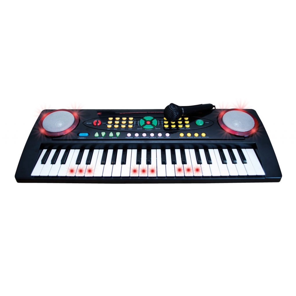 Teclado Musical Infantil Custom Kids Com Microfone 44 Teclas