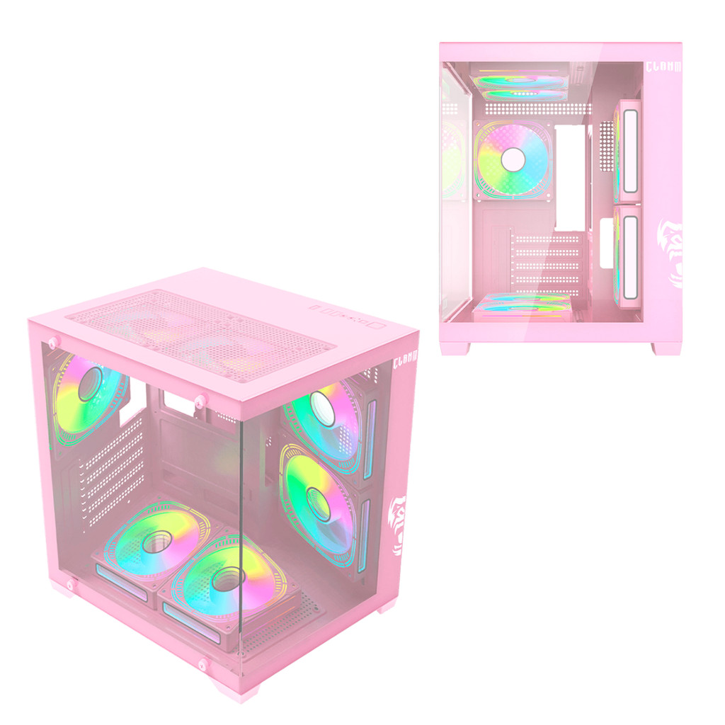 Gabinete Gamer Candy Grodd Vidro Rgb Micro Atx Itx Clanm