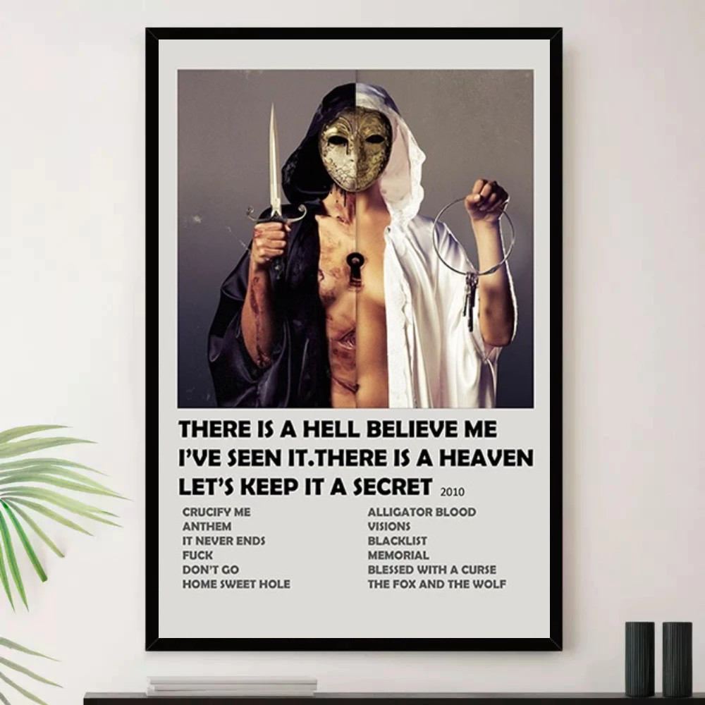 Quadro Placa Decorativa Música Internacional Bring Me the Horizon Heavy Metal Metal Alternativo Álbuns com Moldura
