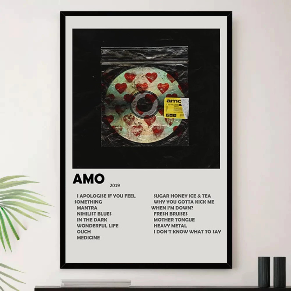 Quadro Placa Decorativa Música Internacional Bring Me the Horizon Heavy Metal Metal Alternativo Álbuns com Moldura