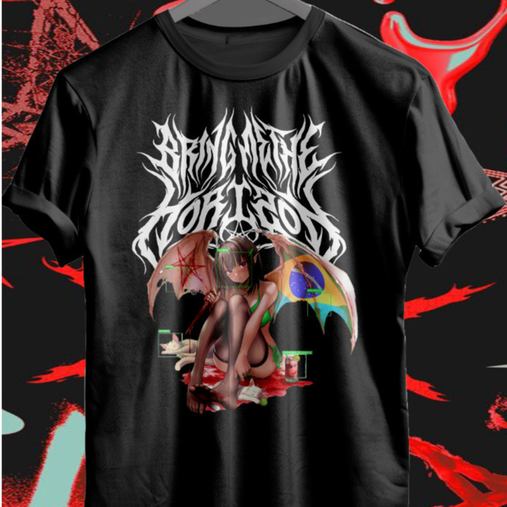 Camiseta BMTH Bring Me The Horizon (sem escrito, somente estampa e logo)